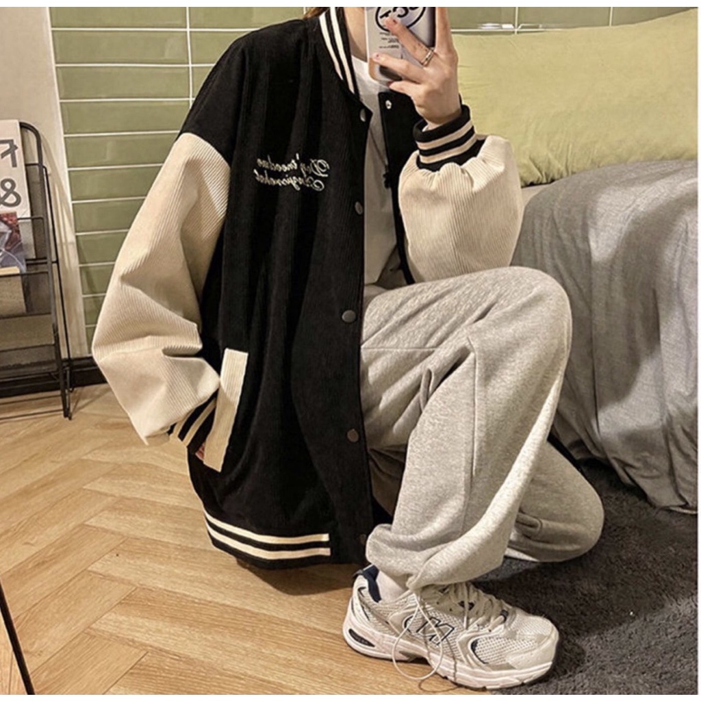 Áo Bomber Chữ D Dáng Unisex, Freesize, Hàng Shop, Chất Nỉ Nhung, Có Quà Tặng Kèm | BigBuy360 - bigbuy360.vn