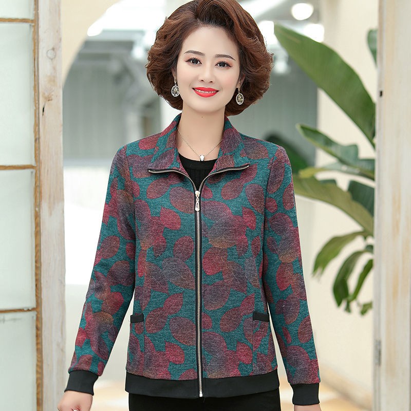 ▼Áo khoác xuân của mẹ phụ nữ ngắn dẻo dai giữa tuổi già và mùa thu Lapel