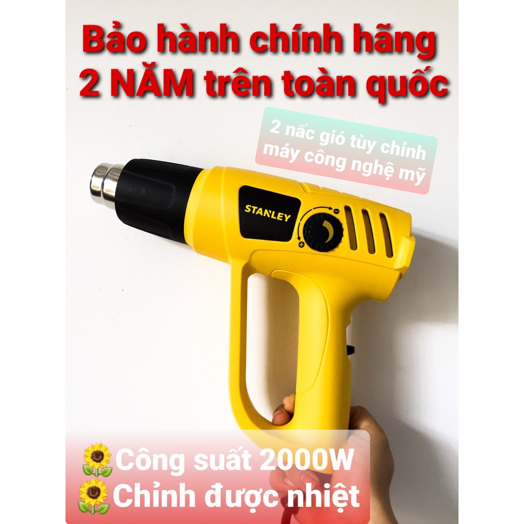 Máy khò 2000w- KHÒ NHIỆT STANLEY- BẢO HÀNH 2 ĂM- KHÒ MÀNG CO GIỎ QUÀ, KHÒ HỘP MỸ PHẨM