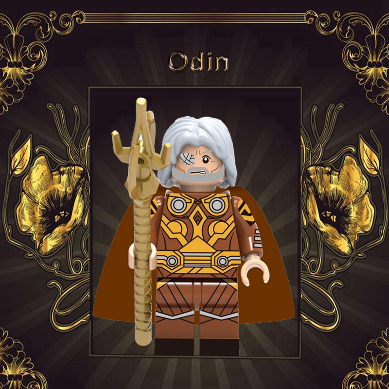 Đồ Chơi Lắp Ráp Mô Hình Nhân Vật Thor Odin Hela Sif Gol DIY