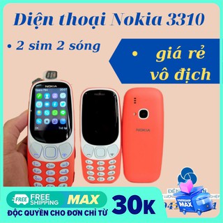 [GIÁ SỐC]Điện thoại Nokia 3310 2 Sim 2 Sóng bảo hành 1 năm