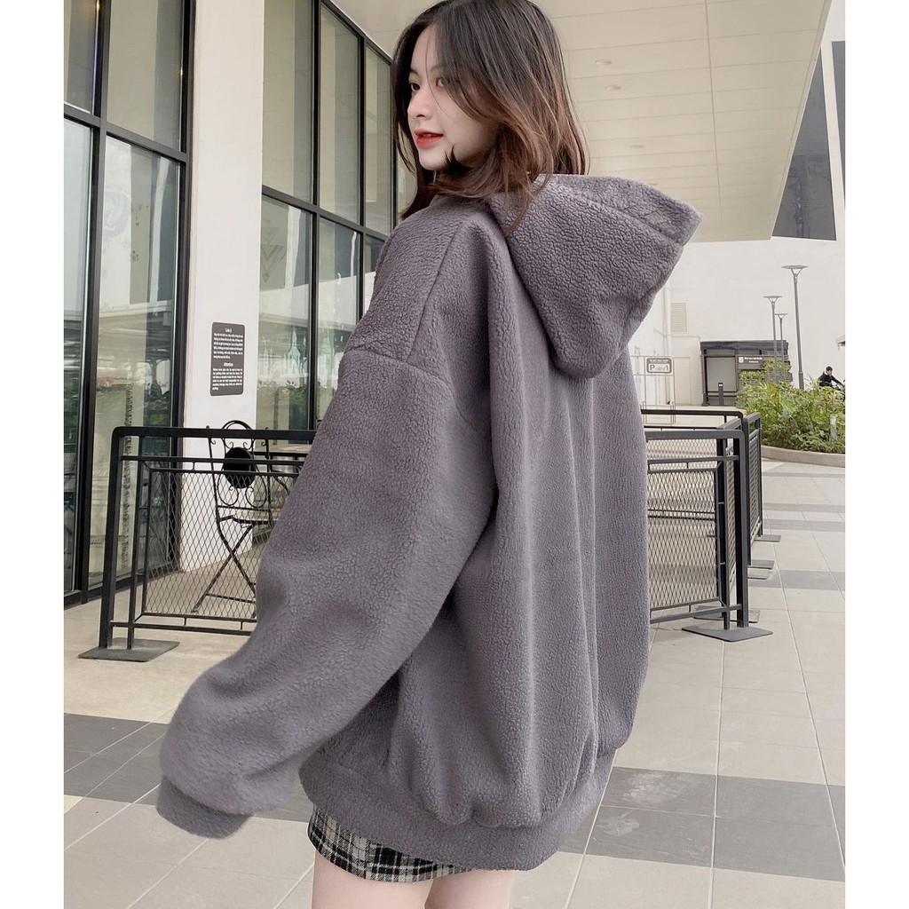 Áo khoác lông cừu có mũ FIINTASY ENT.666 - Made by Fiin | BigBuy360 - bigbuy360.vn
