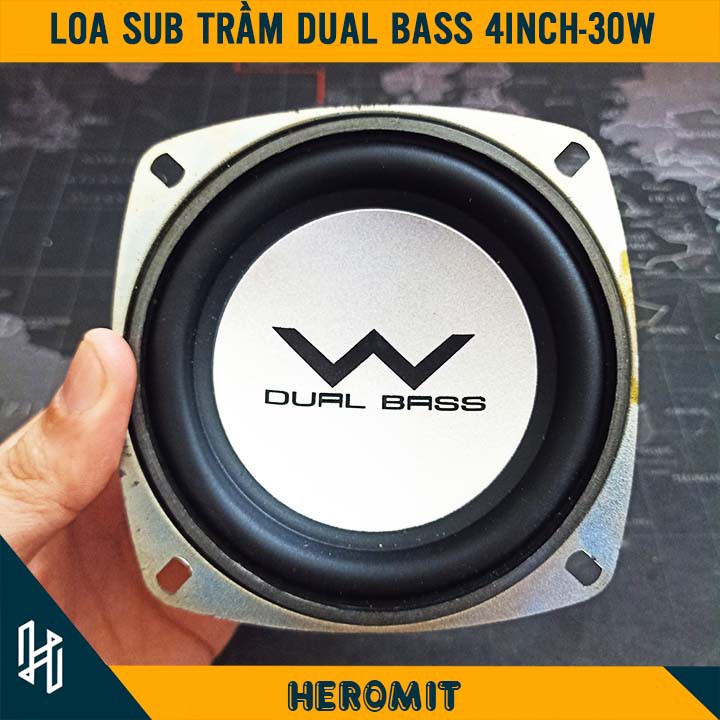 Loa sub siêu trầm,loa toàn dải Dual Bass 30W 8R 4inch ( tháo máy )