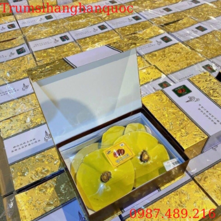 [HÀNG MỚI] Nấm Linh Chi Vàng Chanh Hộp Kim Tuyến Vàng Hàn Quốc, Hộp quà biếu sang trọng 1kg [ Hàng Mới Về ]