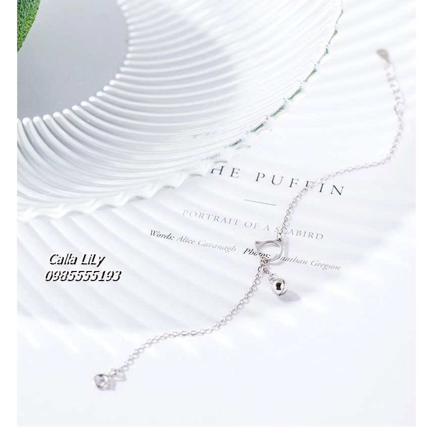 [FreeShip]Lắc Tay Bạc 925 Chuông Mèo Cực xinh Gía Rẻ