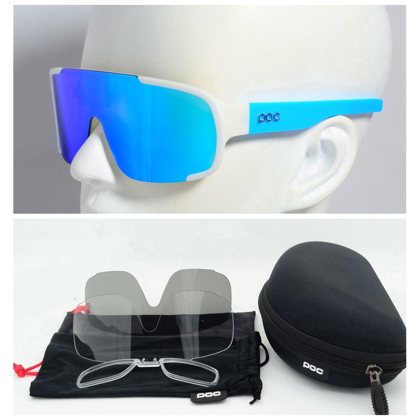 Kính Thể Thao Xe Đạp Leo Núi 2022 POC Kèm 3 Tròng Kính