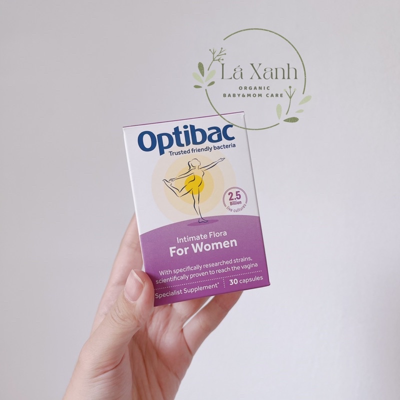 Viên uống lợi khuẩn vùng kín Optibac Tím cho phụ nữ mẹ bầu và sau sinh giảm viêm ngứa mùi hôi