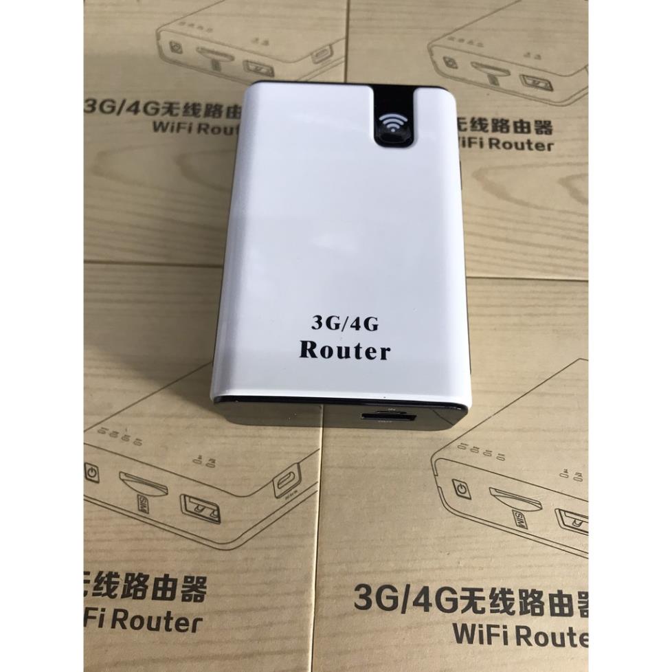Bộ phát wifi từ sim 3G, 4G kiêm pin sạc dự phòng 7800 mAh ROUTER mua 1 tặng 3