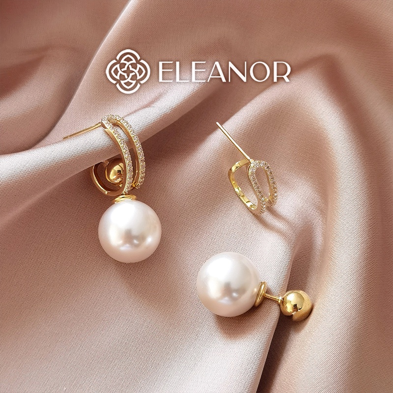 Bông tai nữ Eleanor Accessories hạt ngọc trai nhân tạo phụ kiện trang sức thời trang thanh lịch