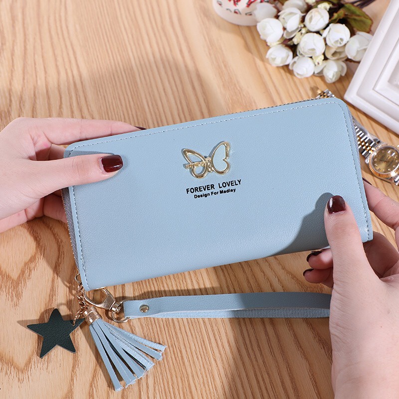 Ví nữ đựng tiền nhiều ngăn dáng dài 340 chất da cao cấp phong cách thanh lịch