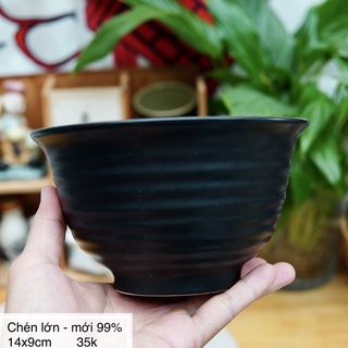 Tô đen nhỏ - gốm sứ nhật bản