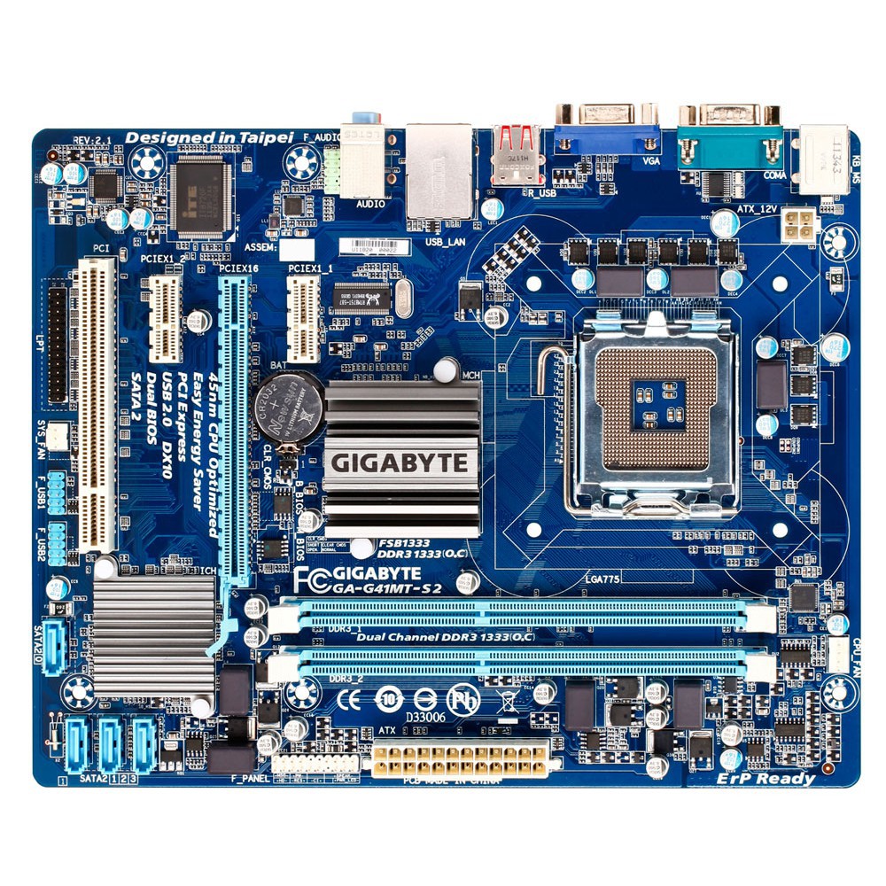 Main gigabyte G41MT s2 + CPU Q9500 chạy ram DDR3 chơi rất mượt Pubg project thai và LOL ,Fifa Online 4 20