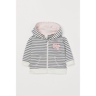 áo khoác nỉ kẻ HM authentic