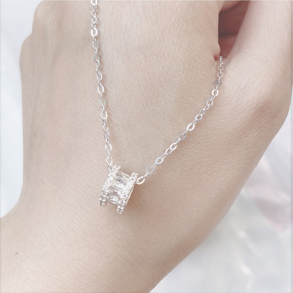 Dây chuyền bạc nữ cao cấp mặt hình bánh xe Evasilver, vòng cổ bạc nữ sang trọng và tinh tế