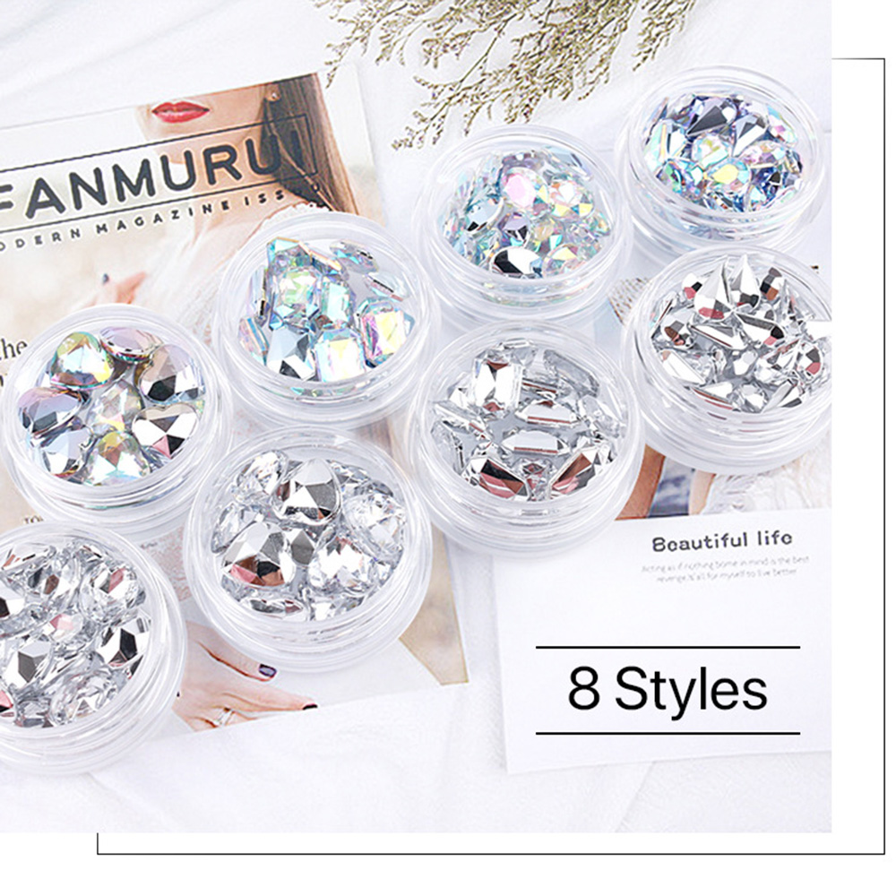 [Hàng mới về] Hộp Phụ Kiện Trang Trí Móng Tay 3D Nghệ Thuật