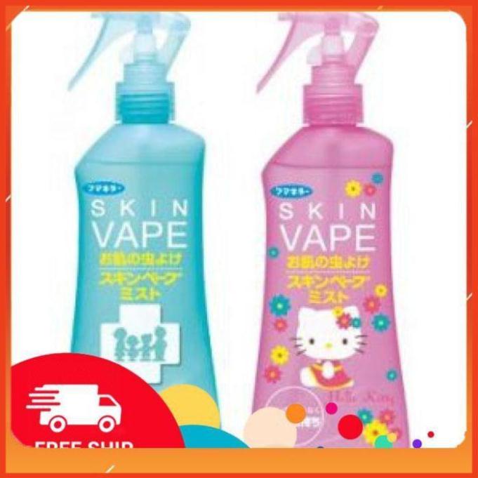 Xịt muỗi Skin vape Nhật Bản [FREE SHIP_CHÍNH HÃNG] chống muỗi và côn trùng mùi hương nhẹ nhàng chai 200ml