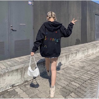 Áo khoác nỉ form rộng unisex nam nữ LEVENTS - vải nỉ lót bông