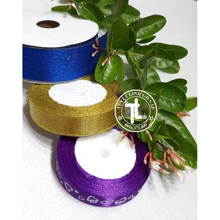 Ruban lụa 4cm làm hoa vải ,nơ : 48k / cuộn