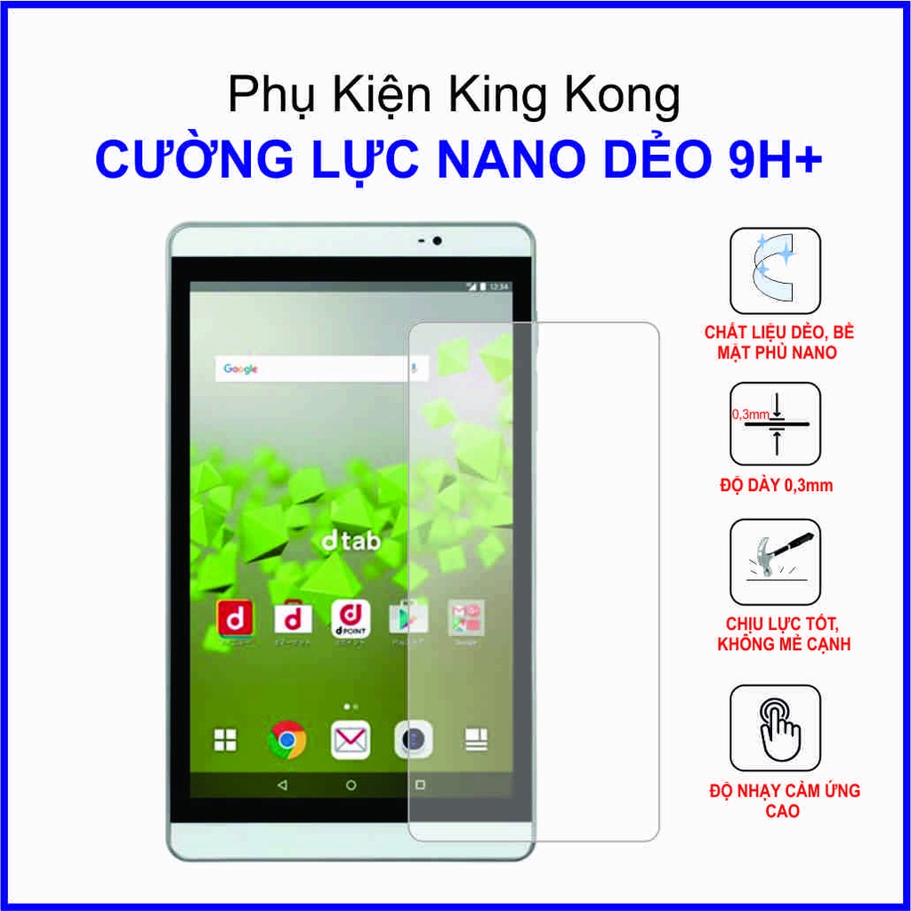 Dán cường lực cho Huawei DTAB d02H cường lực nano dẻo 9H+