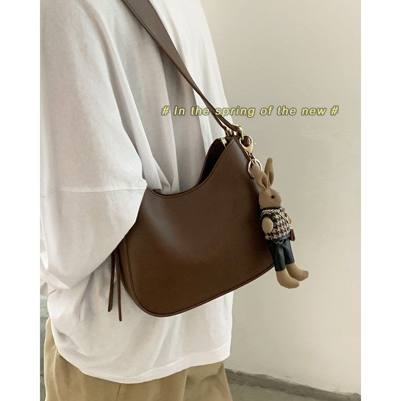 Túi đeo chéo/ đeo một bên vai đa năng thời trang retro kiểu Pháp cho nữ