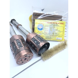 Combo 1 cây lăn ngải đồng đôi + 1 dụng cụ vệ sinh + 5 gói nhang ngải cứu tuệ đường to