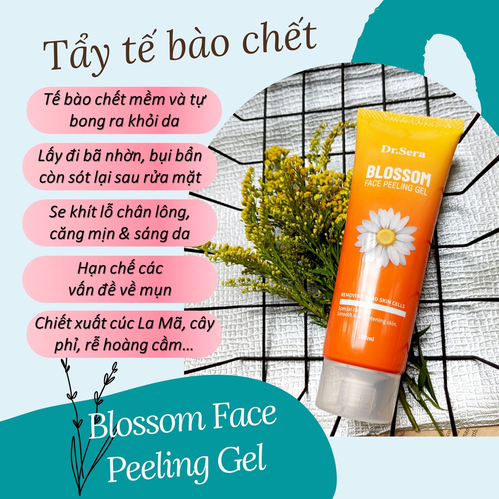 Gel tẩy da chết hoa cúc Dr.Sera Blossom Face Peeling Gel