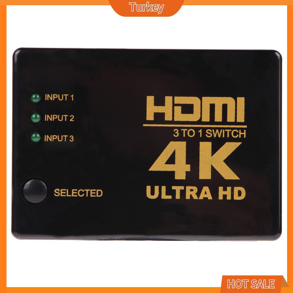 Bộ Chuyển Đổi Tk-4kx2k 3in 1out Hdmi Cho Hdtv Pc