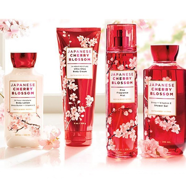 Sản Phẩm Tắm Lotion Xịt Thơm Toàn Thân Bath & Body Works-Japanese Cherry Blossom {AUTH} [Linh Vỹ Authentic]