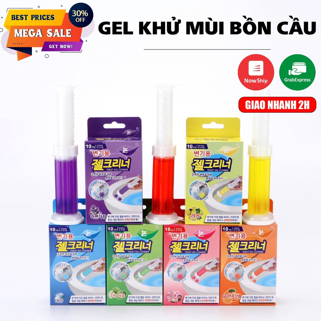 Tẩy Bồn Cầu-Tuýp Gel Thơm Khử Trùng Diệt Khuẩn Toilet Tiện Dụng Với 5 Mùi Hương Dễ Chịu Cho Nhà Vệ Sinh sạch sẽ