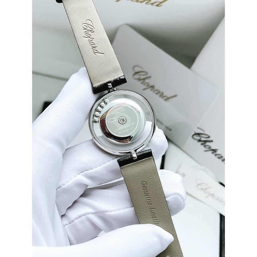 Đồng hồ nữ Chopard Happy Diamond máy Thụy Sĩ Ronda 715 cao cấp, vòng benzel đá xoay