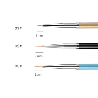 Cọ Nét Vẽ Nail set 3 Cây