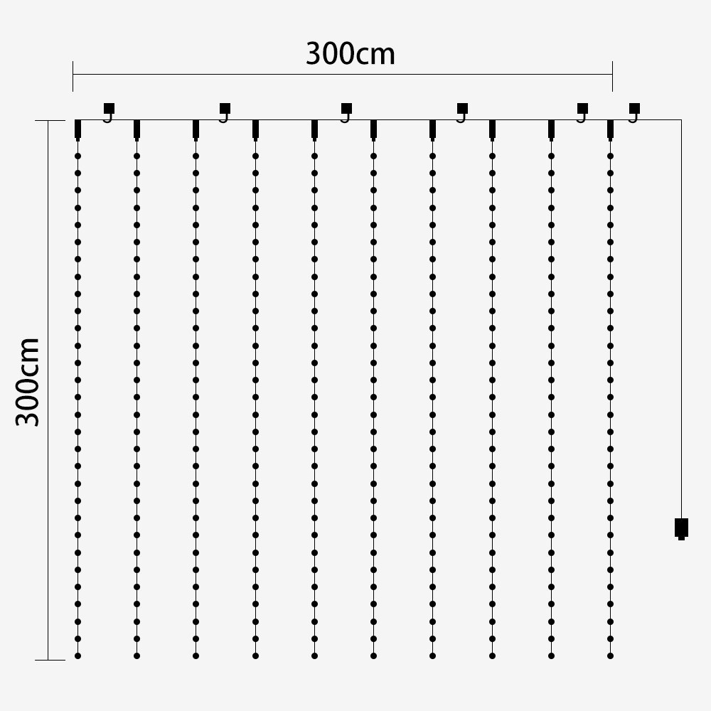 (Có Remote) Đèn Led Thả Rèm Mưa Rơi/ Thác Nước - Đèn Nháy Thả Mành, Trang Trí, Decor, Lễ tết, noel, sinh nhật