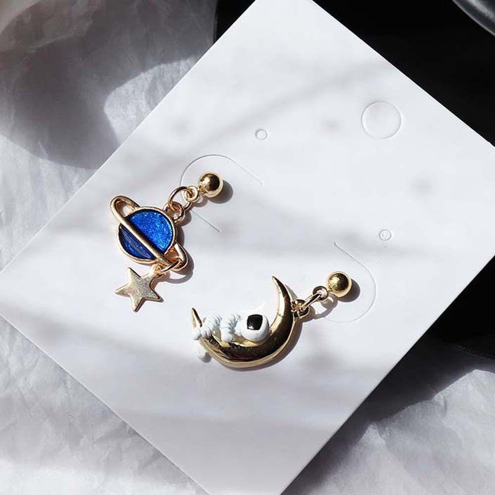 Bông Tai Tua Rua Hình Mặt Trăng Ngôi Sao Thời Trang Cho Nữ VANES1