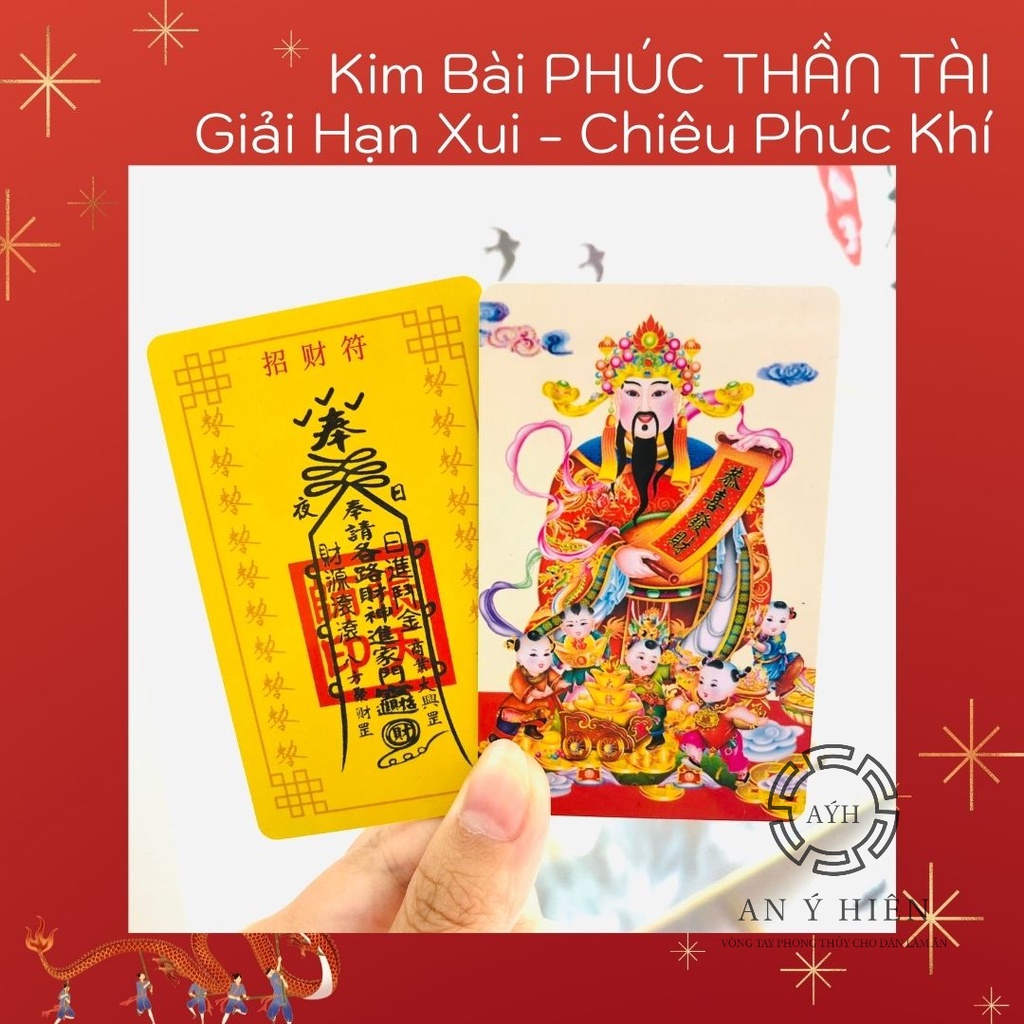 ( Sỉ rẻ nhất 8K) Kim Bài Hoàng Thần Tài