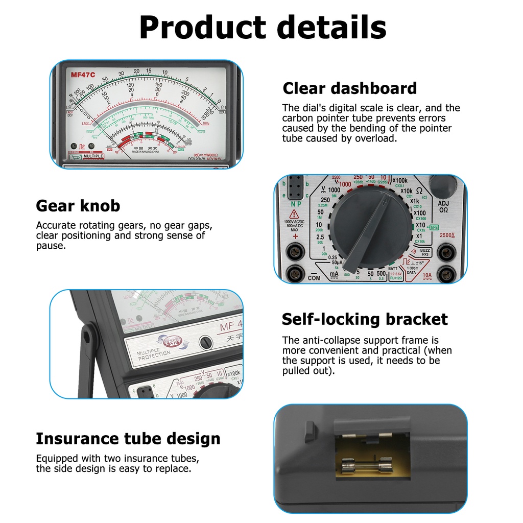 Đồng hồ kim vạn năng MF47C Cao Cấp Chính Hãng