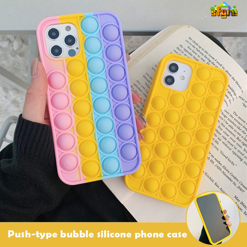 Ốp Điện Thoại Tạo Bong Bóng Dạng Đẩy Cho Iphone