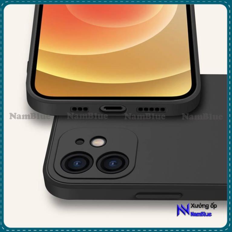 Ốp lưng iPhone Beabrick cạnh viền vuông silicon mềm dẻo bảo vệ camera cho iphone 6/6s/7/8/X/XS/11/12/13 Pro Plus Max