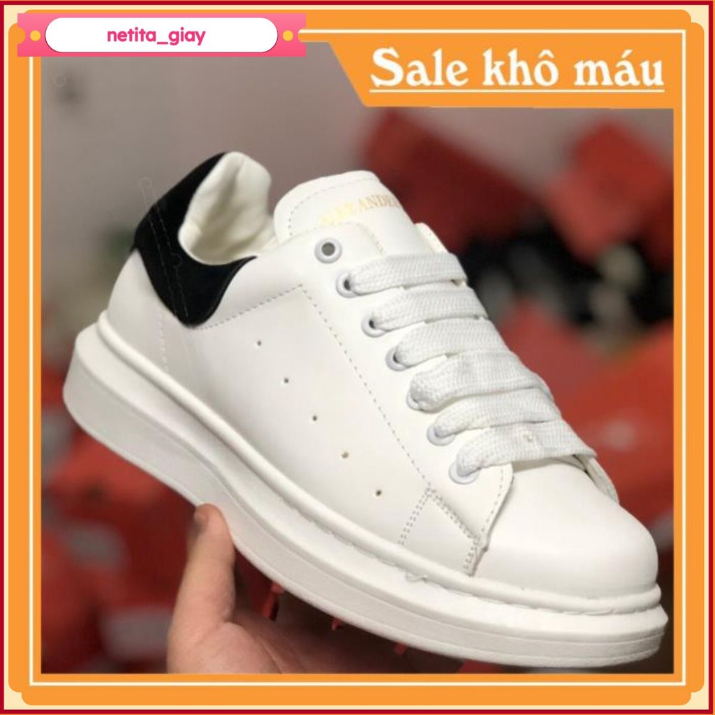 Giày Mcq🏆FREESHIP🏆 Trắng, Giày MC Queen Tăng Chiều Cao 5cm Đủ Size 36 43