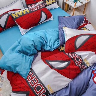Trọn bộ cotton poly Siêu nhân nhện (Hàng nhập khẩu)