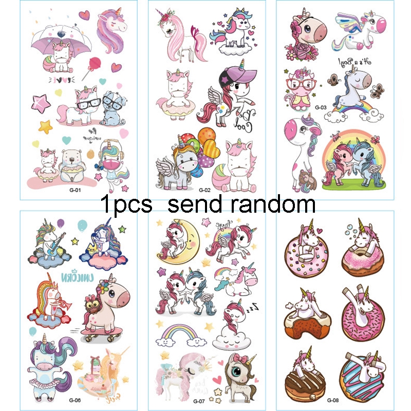 iF YOU Miếng dán hình xăm tạm thời phong cách hoạt hình đáng yêu dễ thương