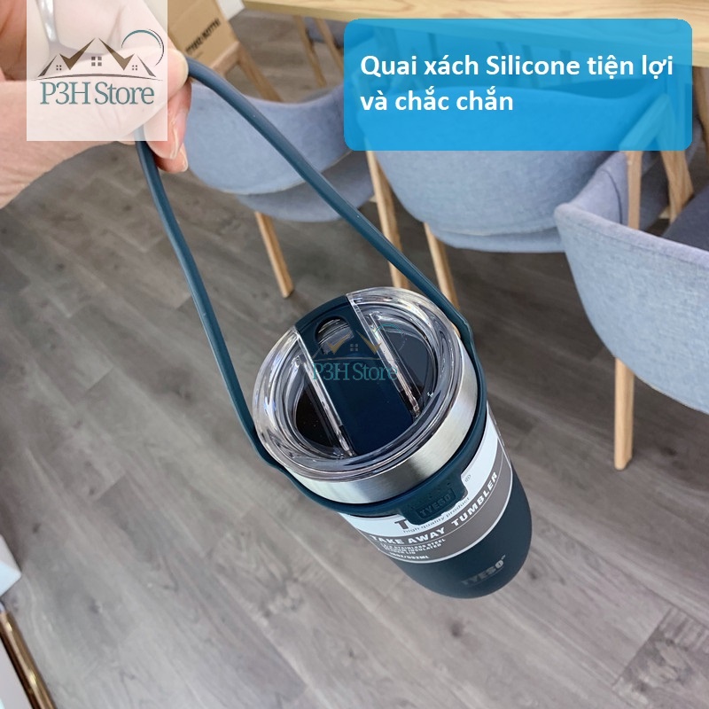 Ly giữ nhiệt 710ml có quai xách Tyeso HC04
