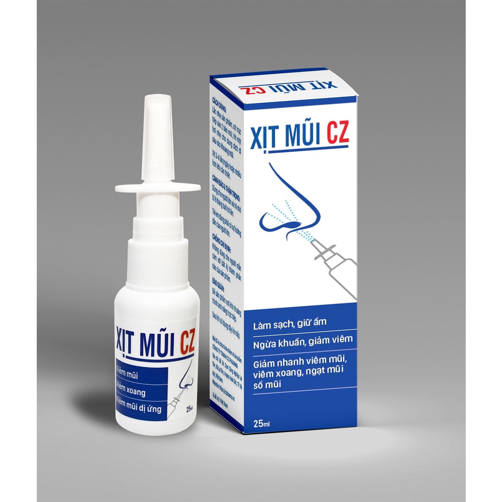 XỊT MŨI CZ - Làm sạch khoang mũi ngừa vi khuẩn