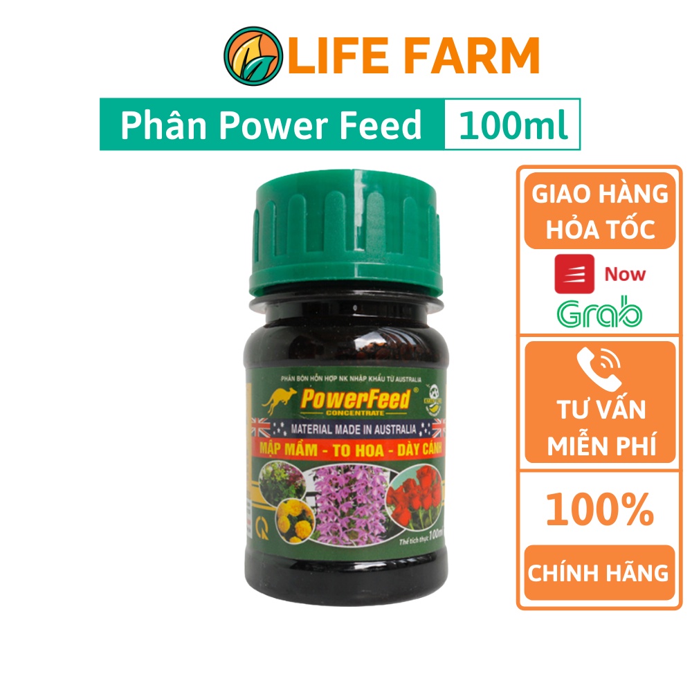 Phân Bón Hỗn Hợp NK Power Feed Kích Cây Nảy Mầm Và Ra Hoa - Chai 100ml .