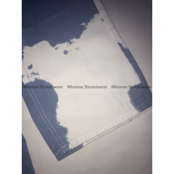 Quần bò jeans ống rộng màu bò sữa phối màu xanh trắng hiphop ovesize Ulzzang siêu chất ❤️