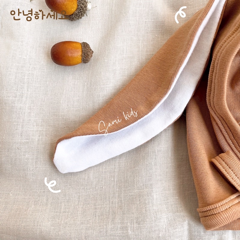 mũ tai thỏ cho bé cotton mềm mại 0-3t SAMIKIDS