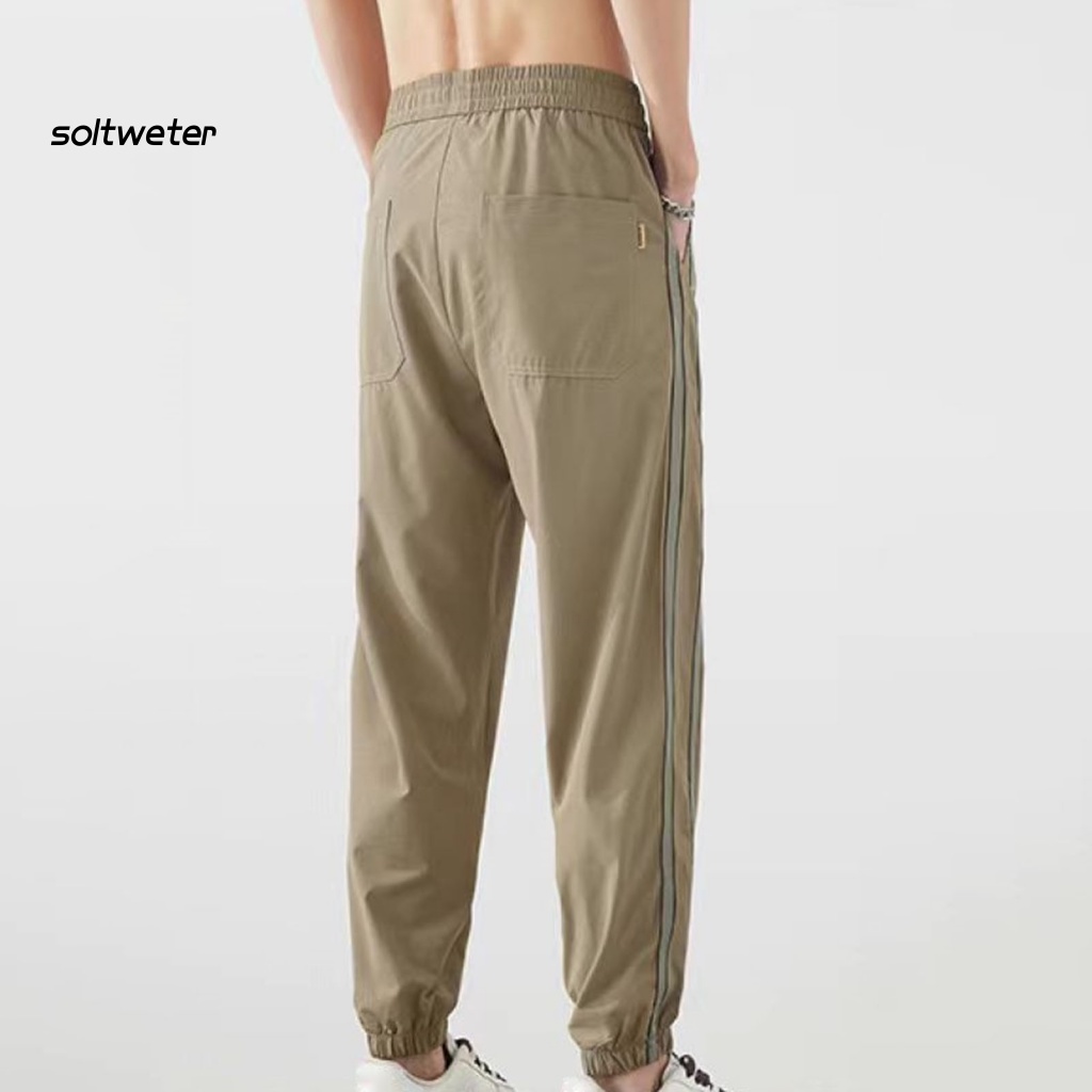 Quần Dài Lưng Vừa Buộc Dây Phong Cách Đường Phố Cá Tính Cho Nam