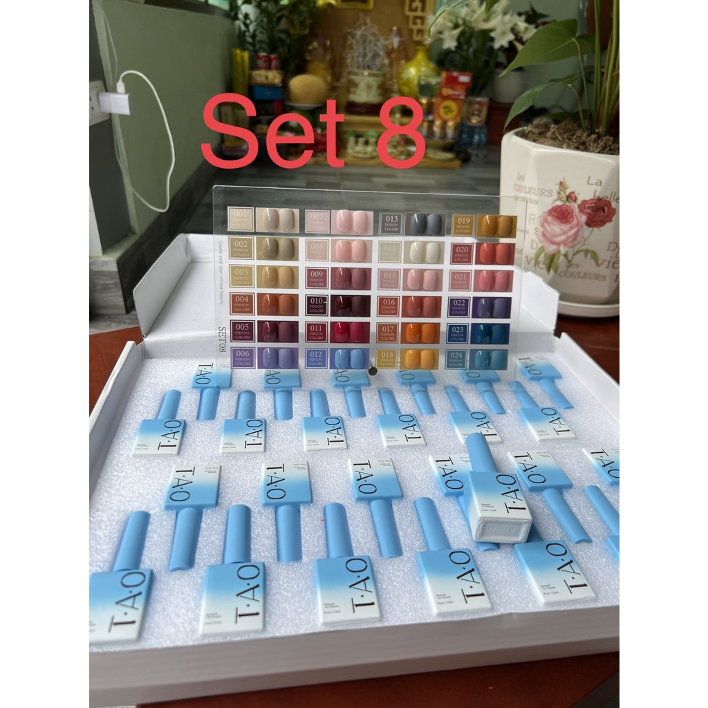 Sơn Gel TAO Sét 24 Màu - Tặng Kèm bảng màu