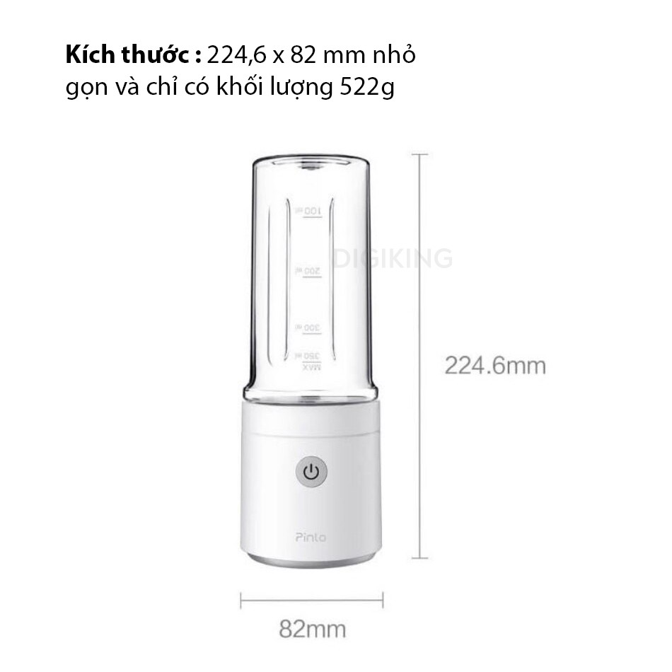 [Mã 2404EL10K giảm 10K đơn 20K] Máy xay sinh tố Xiaomi Xiao Mijia Portable Juice Machine 350ml