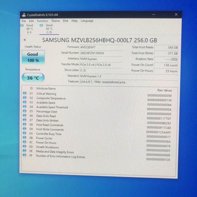 [Mã 44ELSALE2 giảm 7% đơn 300K] SSD nvme SamSung PM981a 256gb 512gb 1T