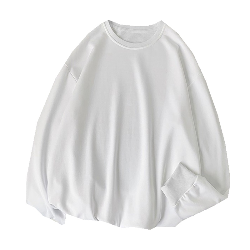 Áo Sweater Cổ Tròn Thời Trang Cho Cặp Đôi 1900680Áo Thun Dáng Rộng Màu Sắc Đơn Giản Dễ Phối Đồ Cho Nữ